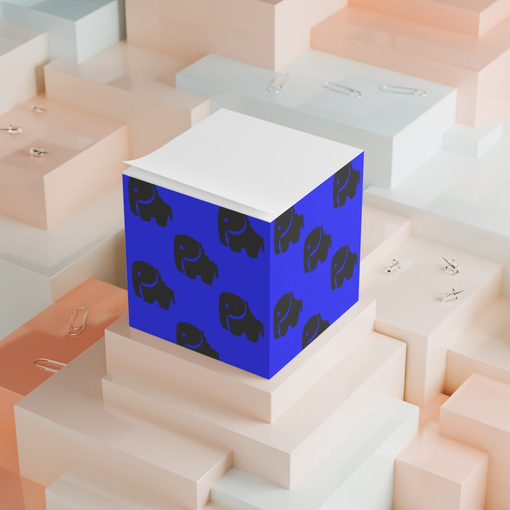 "One Bite at a Time" Note Cube (Blue)