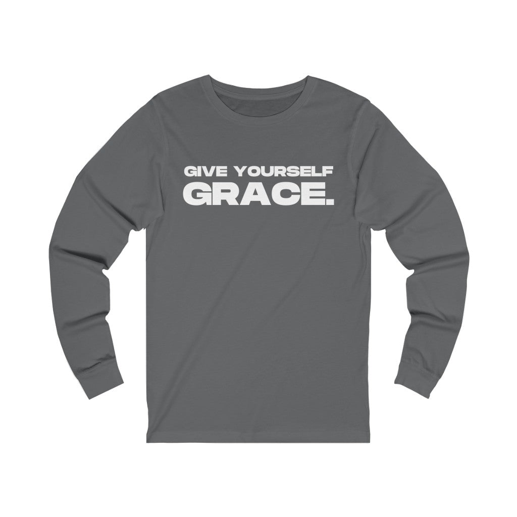 "Give Yourself GRACE" Unisex Jersey Long Sleeve Tee
