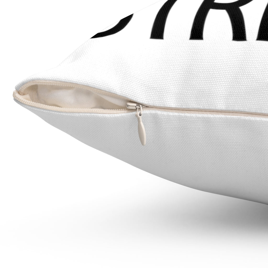 Saying I Love Yoga is a Stretch Spun Polyester Square Pillow
