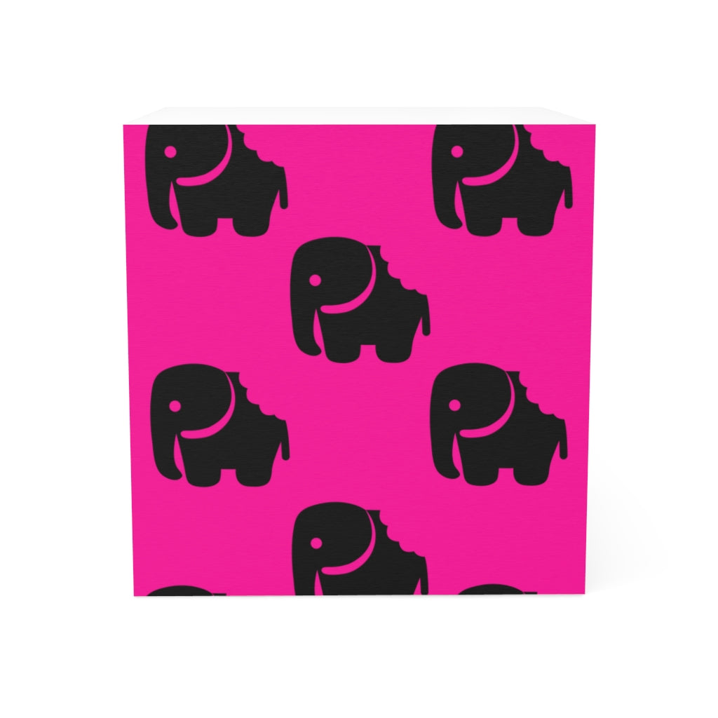 "One Bite at a Time" (Pink) Note Cube