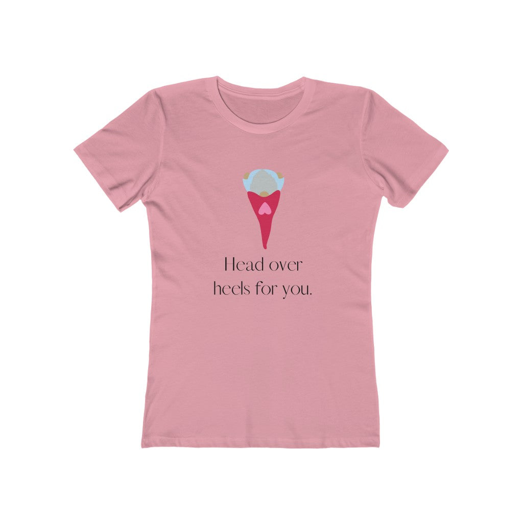 "Head over heels" Women's Slim Fit Cotton Tee