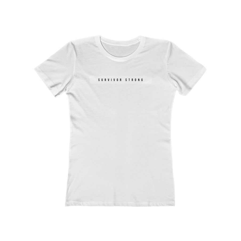 "SURVIVOR STRONG" Women's Slim Fit Cotton Tee