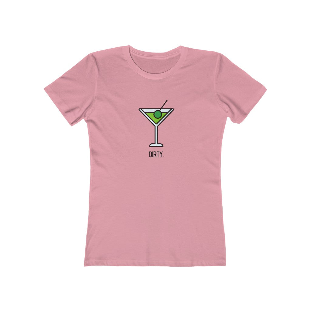 "Dirty (Martini)" Women's Slim Fit Cotton Tee