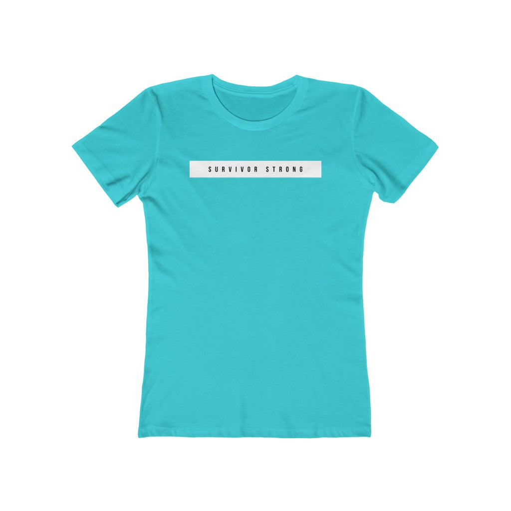 "SURVIVOR STRONG" Women's Slim Fit Cotton Tee