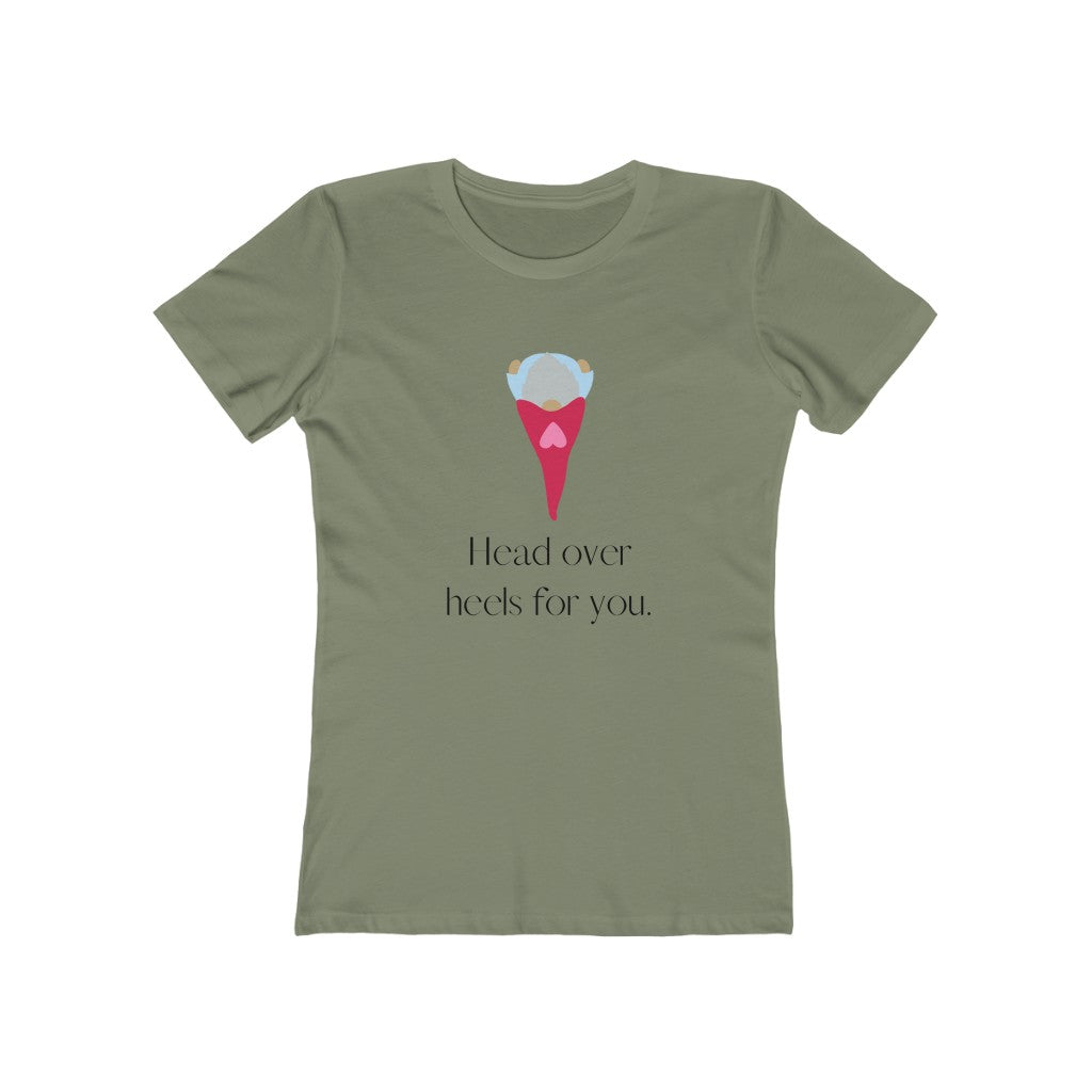 "Head over heels" Women's Slim Fit Cotton Tee