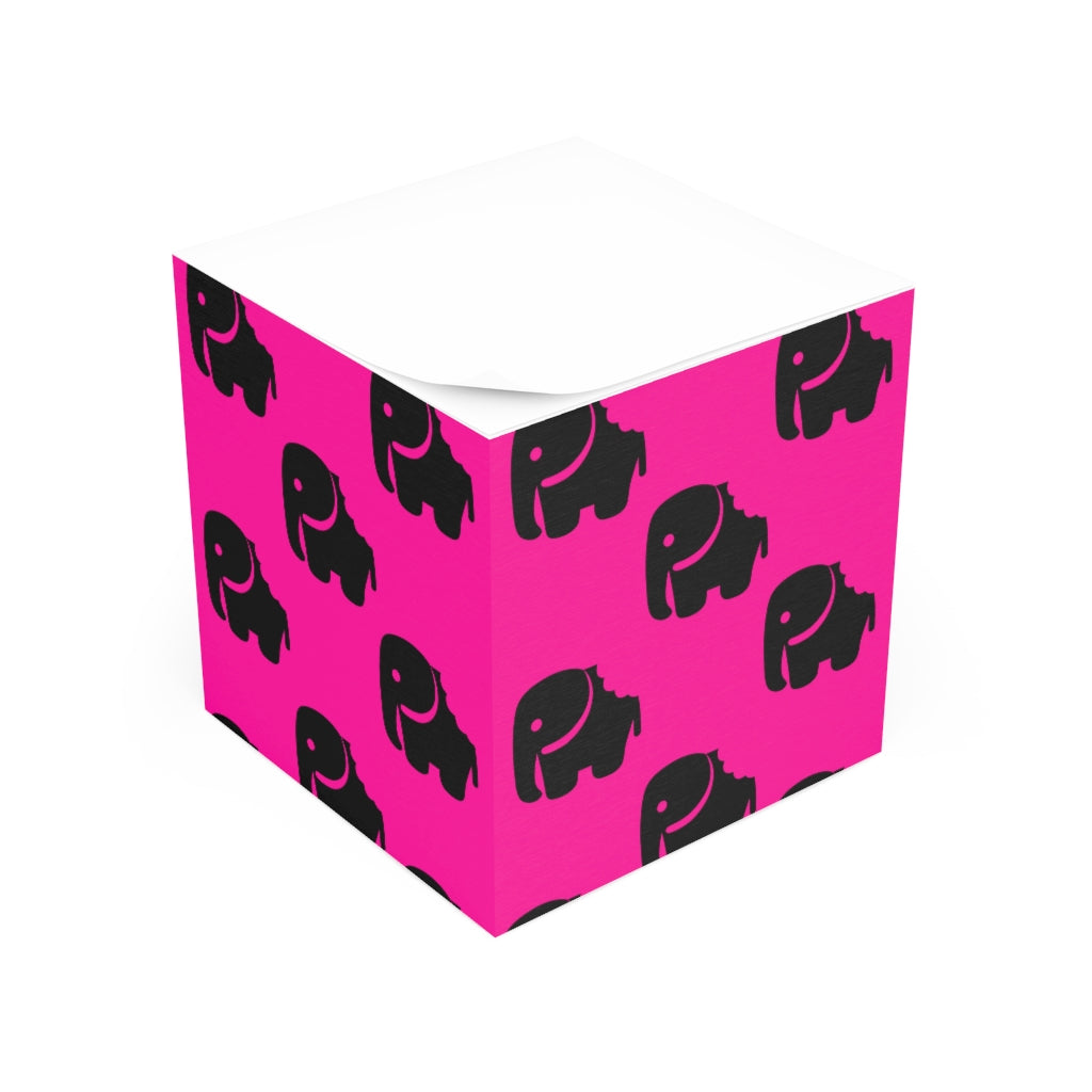 "One Bite at a Time" (Pink) Note Cube