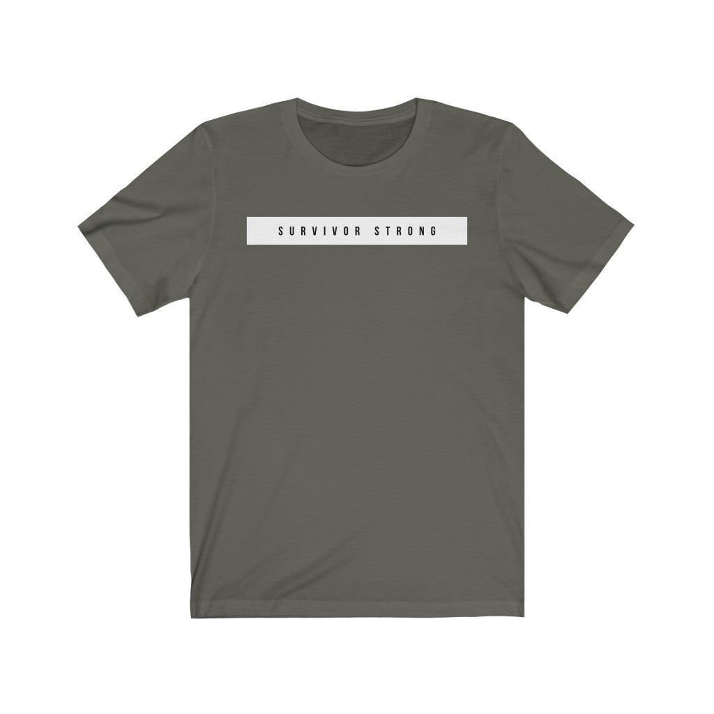 "SURVIVOR STRONG" Unisex Jersey Short Sleeve Tee