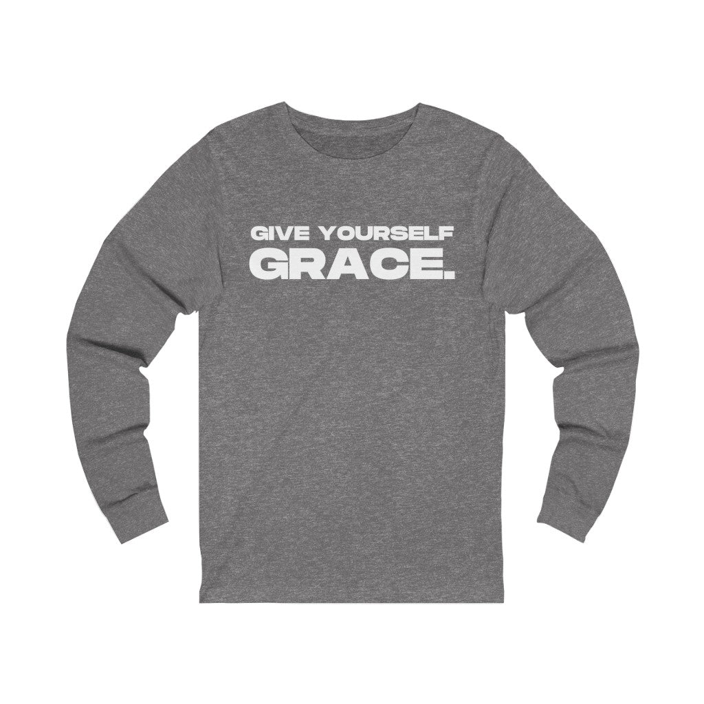 "Give Yourself GRACE" Unisex Jersey Long Sleeve Tee