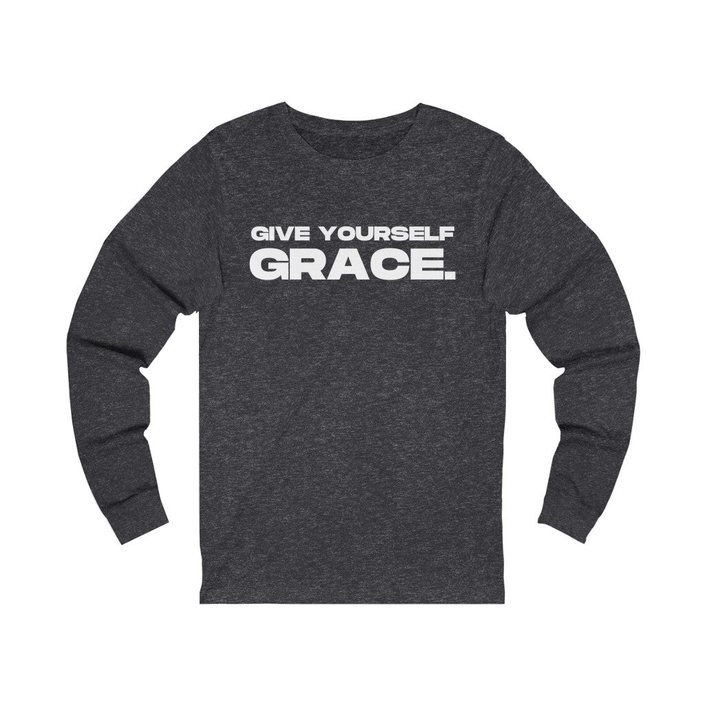 "Give Yourself GRACE" Unisex Jersey Long Sleeve Tee