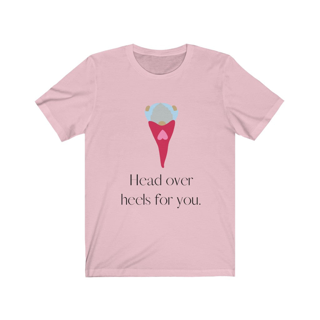"Head over heels" Unisex Jersey Short Sleeve Tee