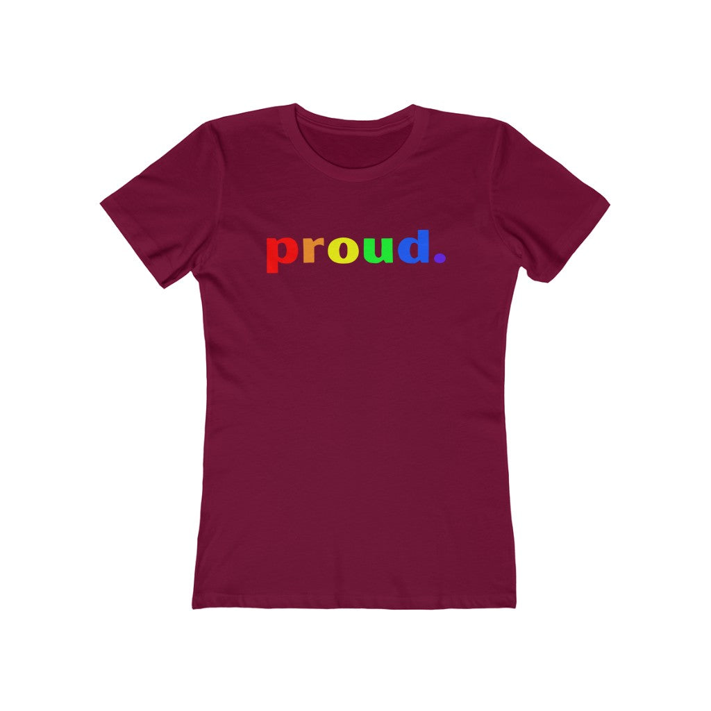 "Proud." Women's Slim Fit Cotton Tee