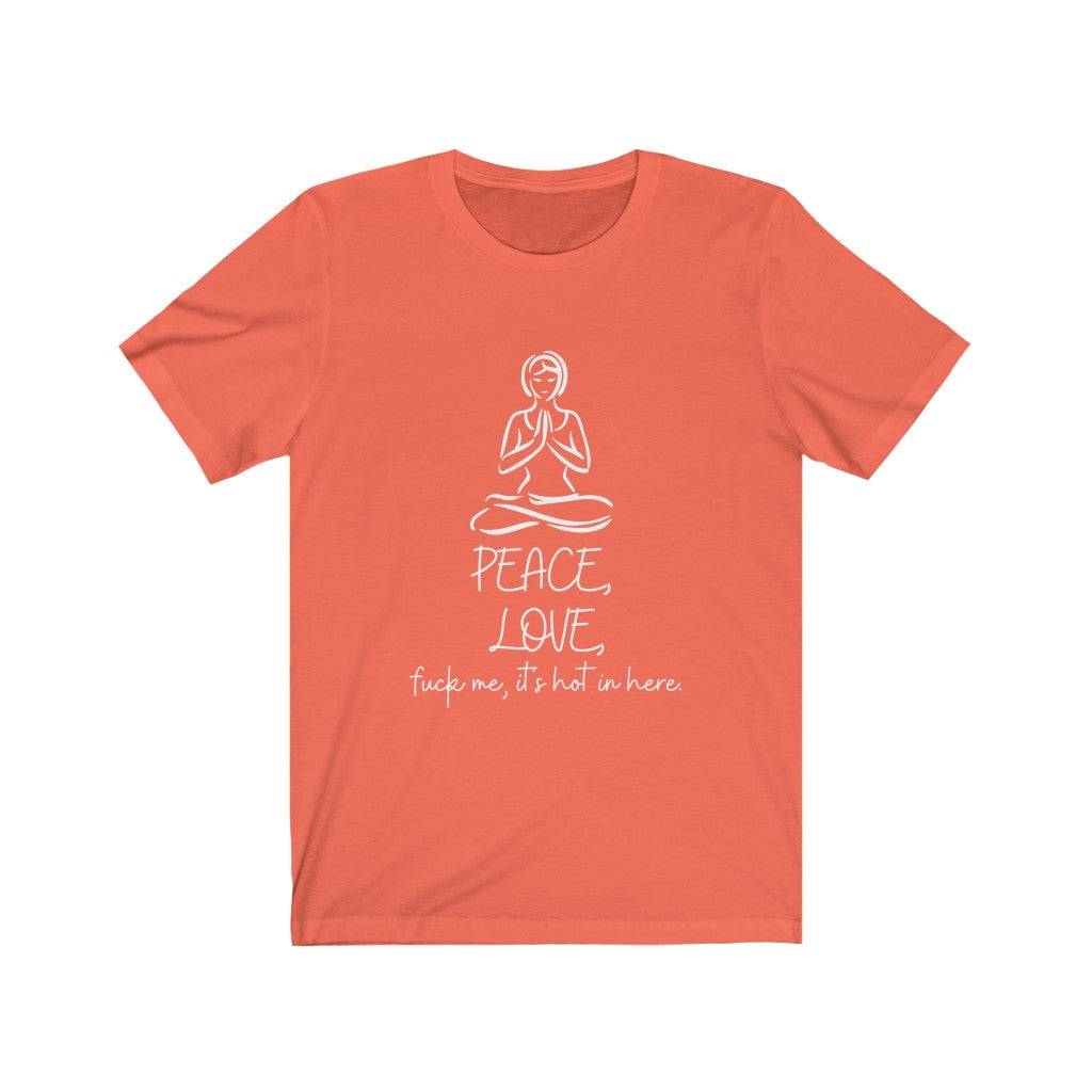 "Peace, Love, & (Language!)" Unisex Jersey Short Sleeve Tee