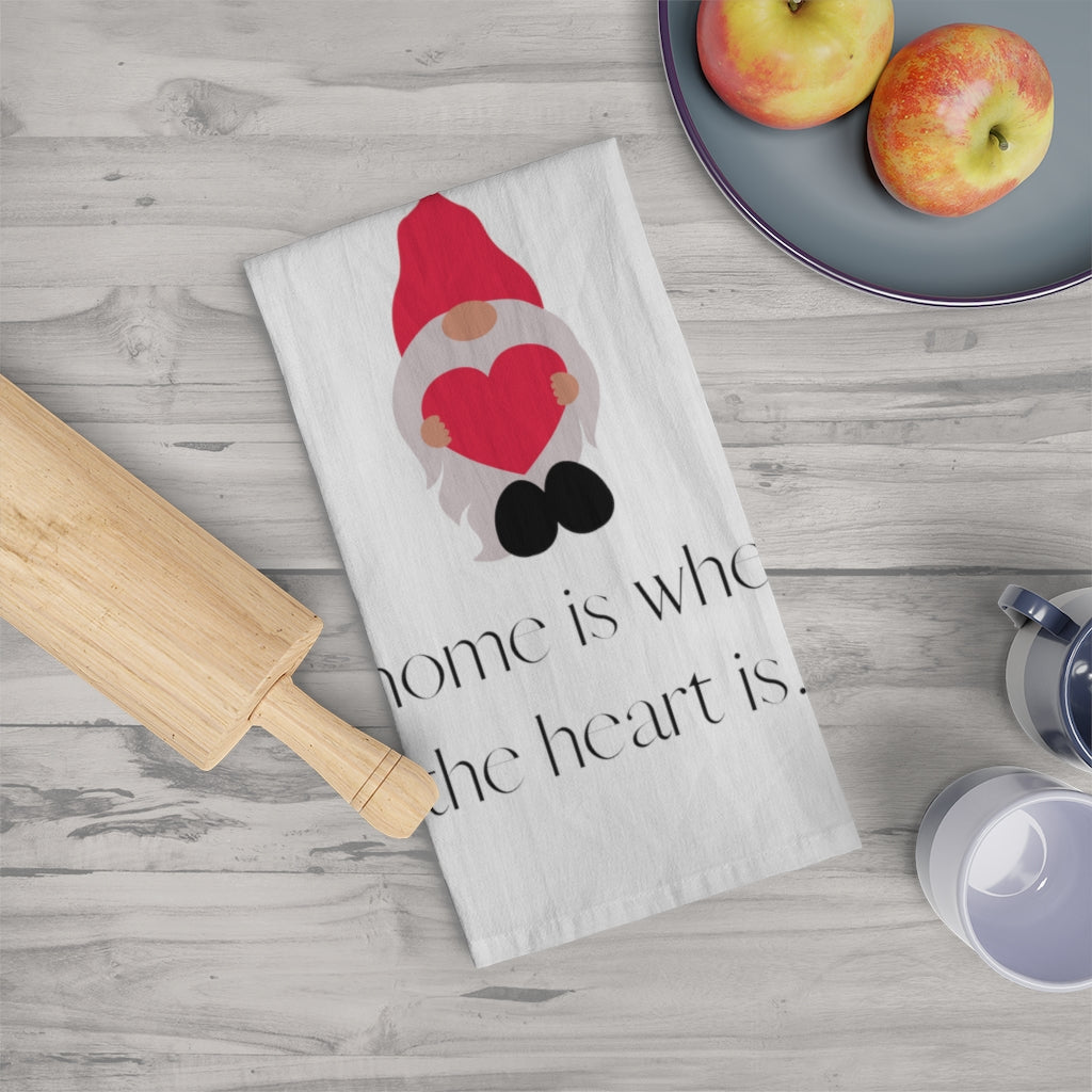 "Gnome is Where the Heart Is" Tea Towel