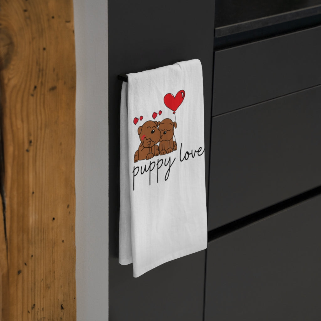 Holiday SPECIAL! "Puppy Love" Tea Towel