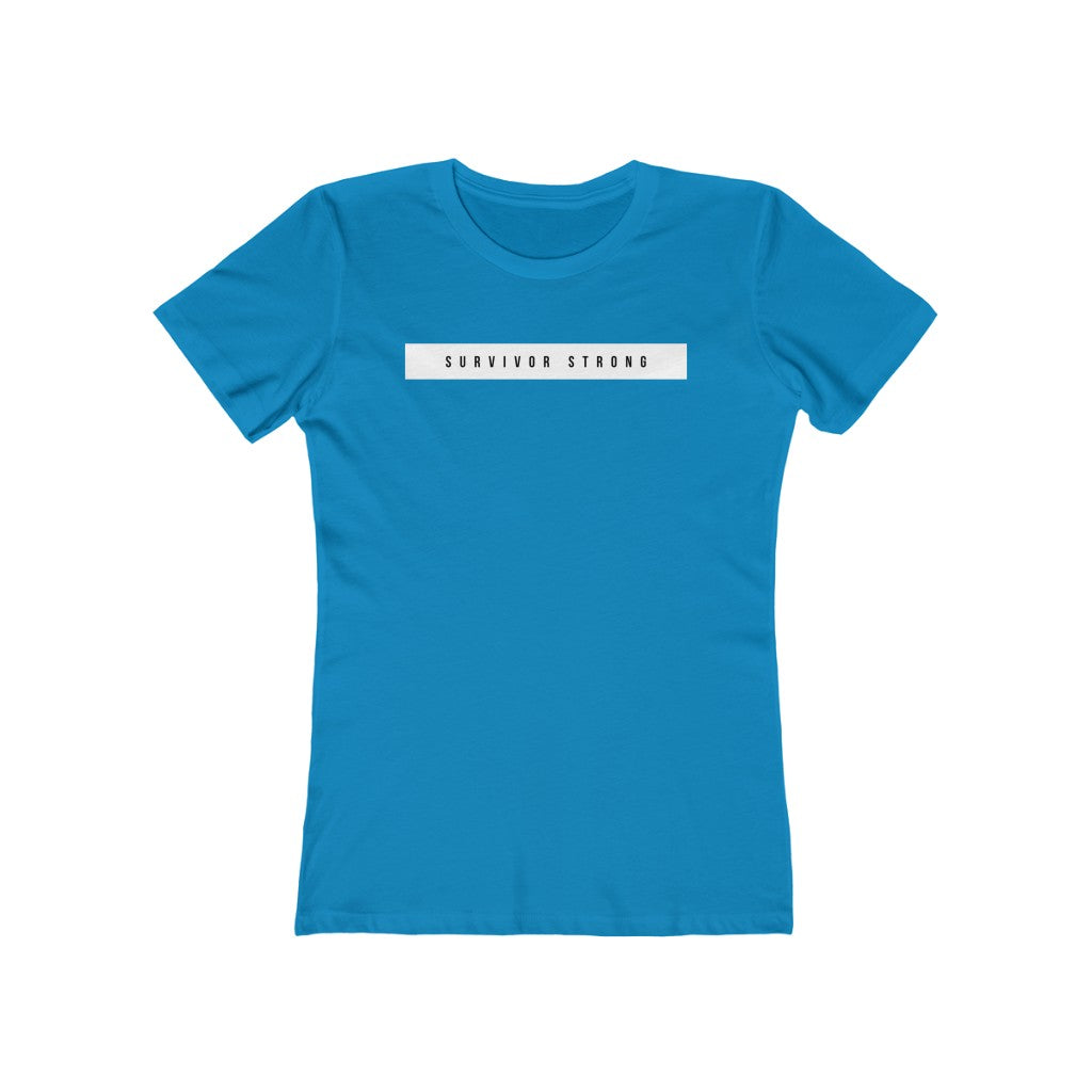 "SURVIVOR STRONG" Women's Slim Fit Cotton Tee