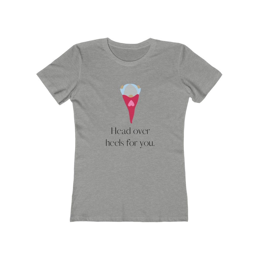 "Head over heels" Women's Slim Fit Cotton Tee