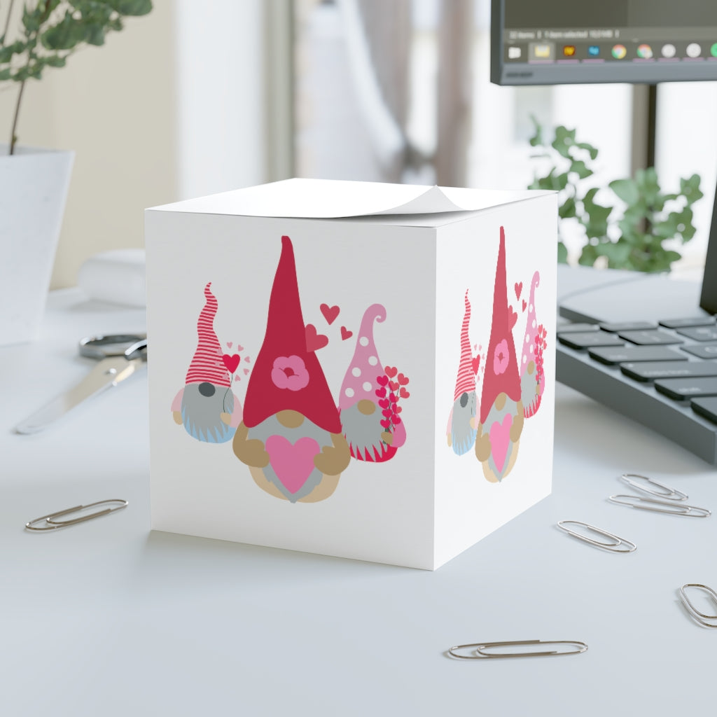 Gnome Love, Love, Love Note Cube