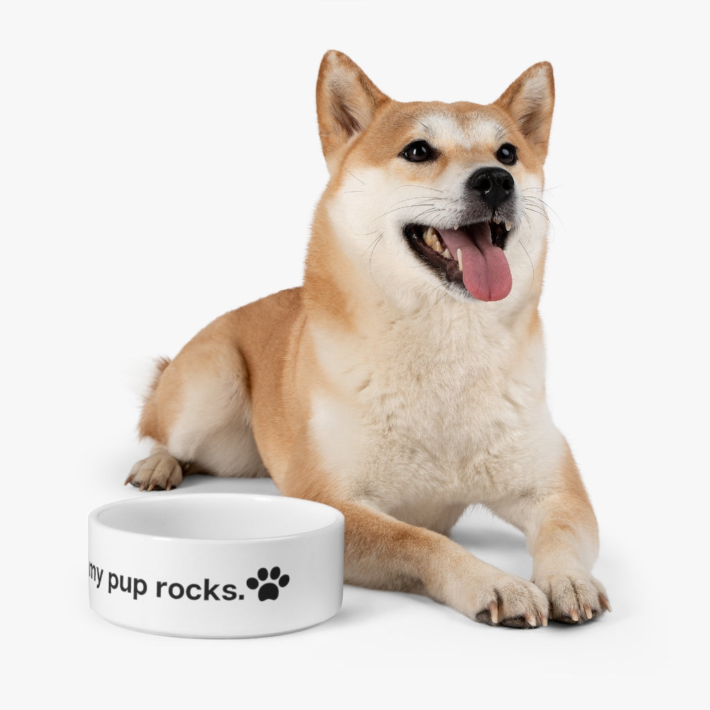 My Pup Rocks Pet Bowl