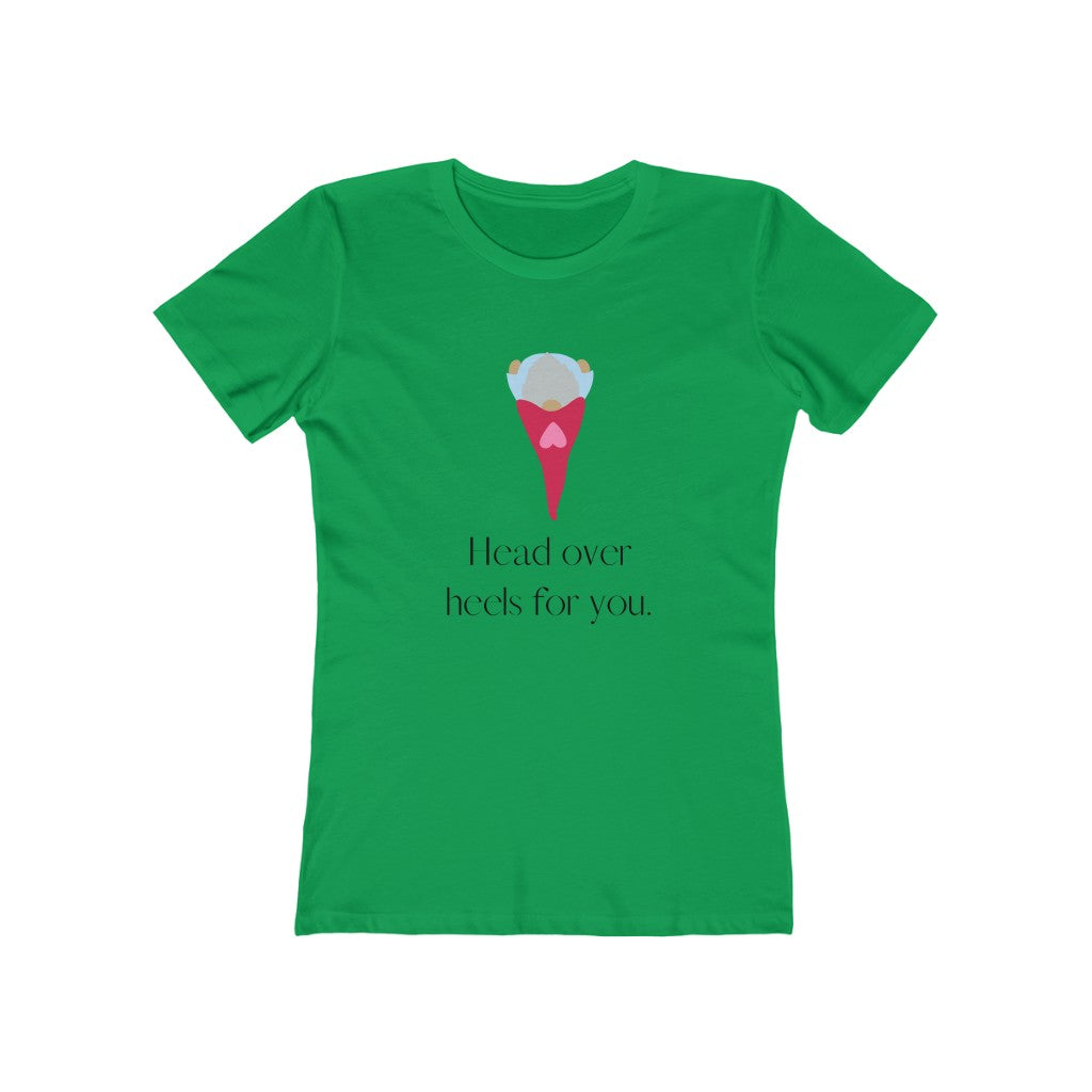 "Head over heels" Women's Slim Fit Cotton Tee