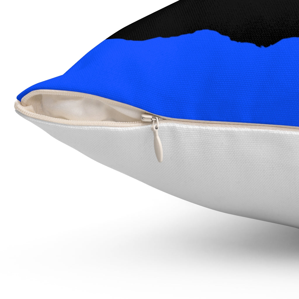 Together, we make the greatest difference of all (Blue) - Stretch Spun Polyester Square Pillow
