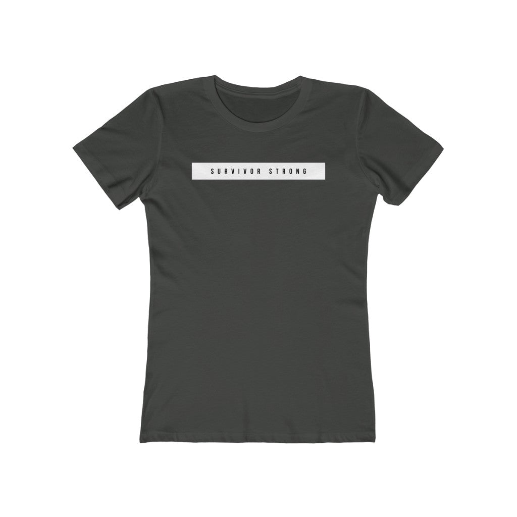 "SURVIVOR STRONG" Women's Slim Fit Cotton Tee