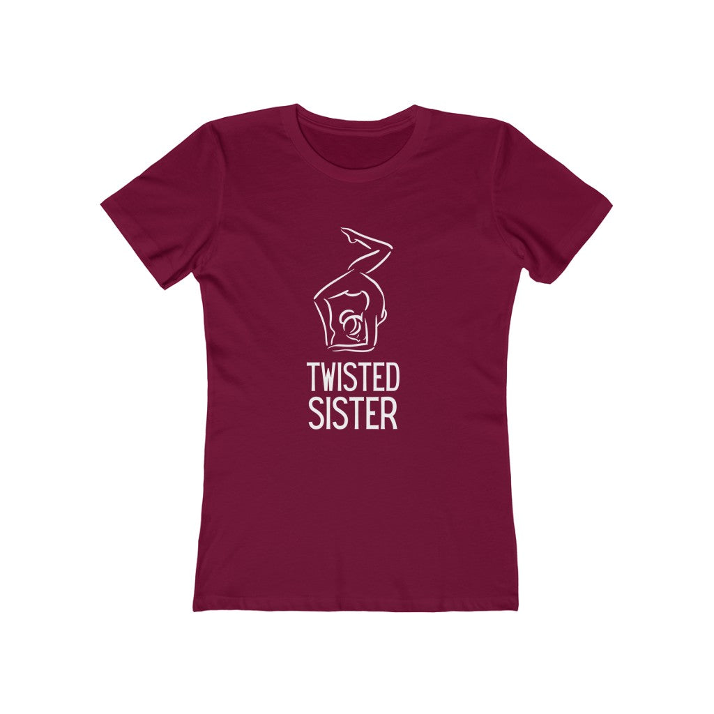 "Twisted Sister" Yoga Women's Slim Fit Cotton Tee