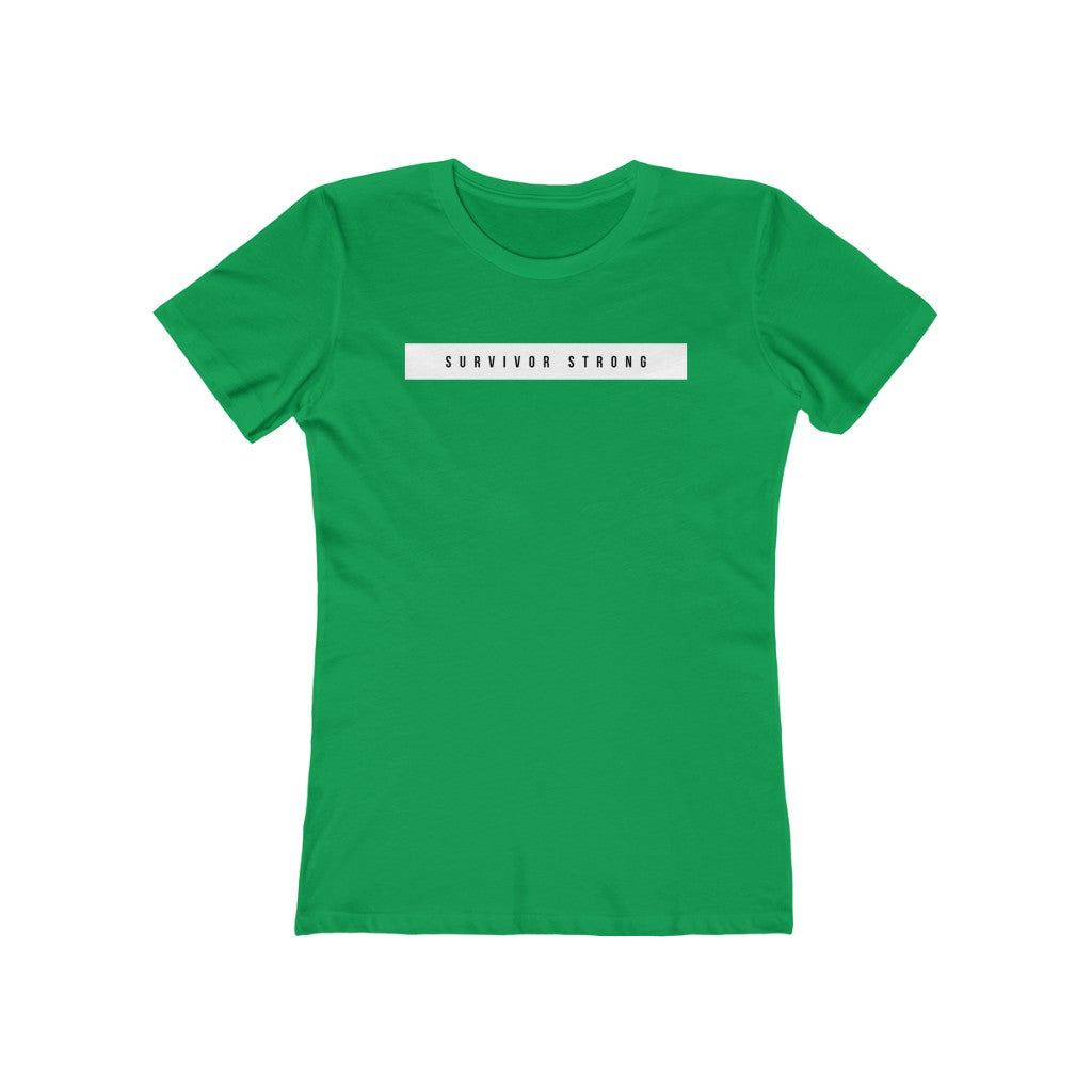 "SURVIVOR STRONG" Women's Slim Fit Cotton Tee