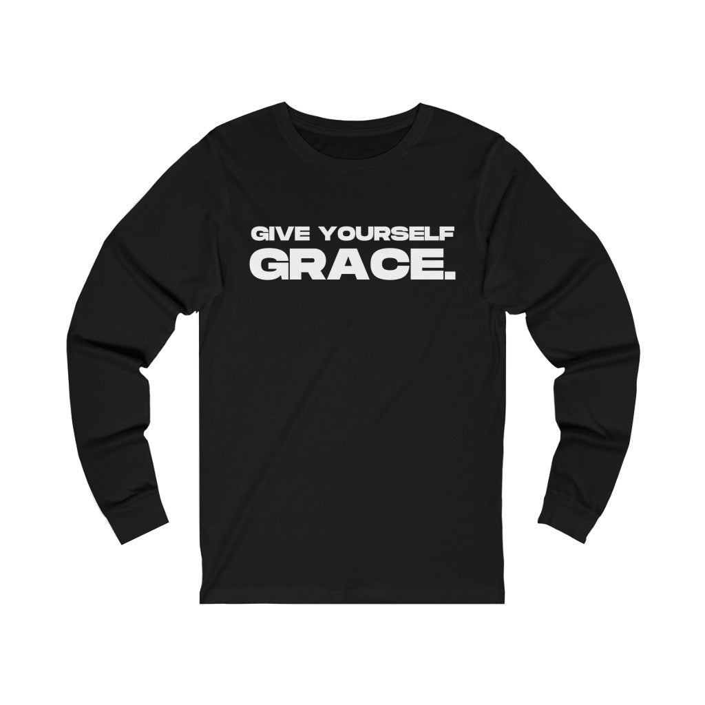 "Give Yourself GRACE" Unisex Jersey Long Sleeve Tee