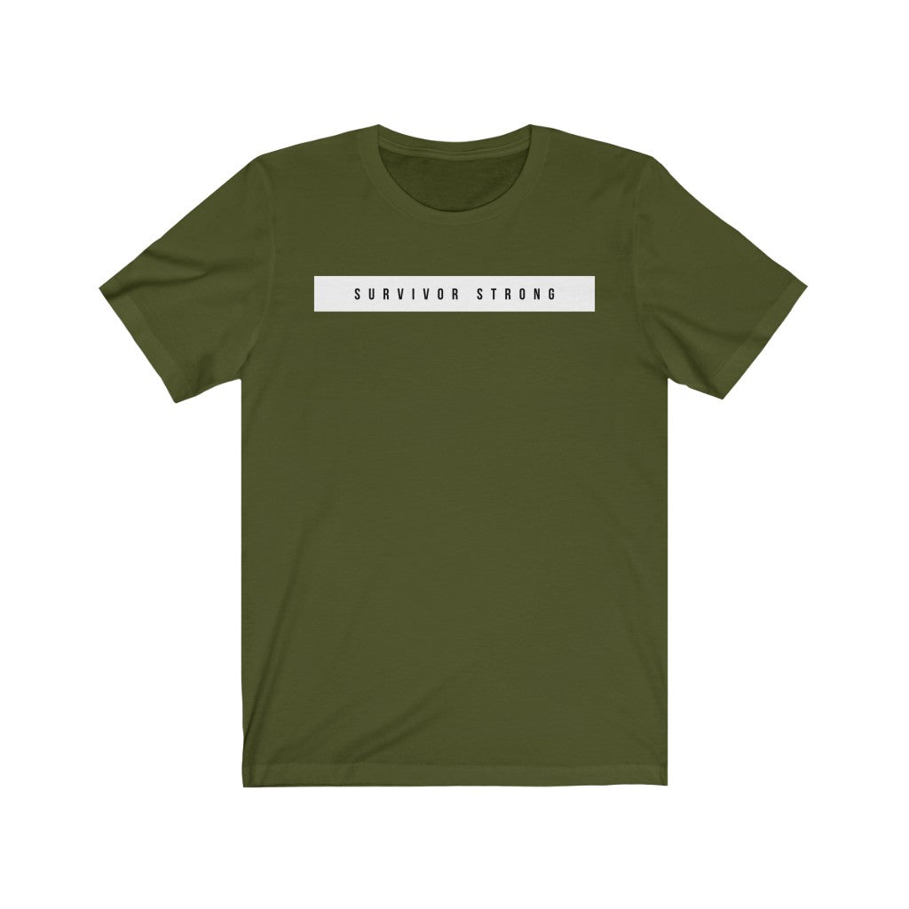 "SURVIVOR STRONG" Unisex Jersey Short Sleeve Tee