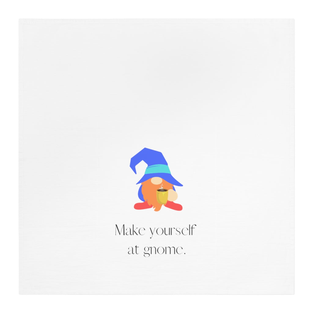 "Gnome is Where the Heart Is" (Blue) Tea Towel