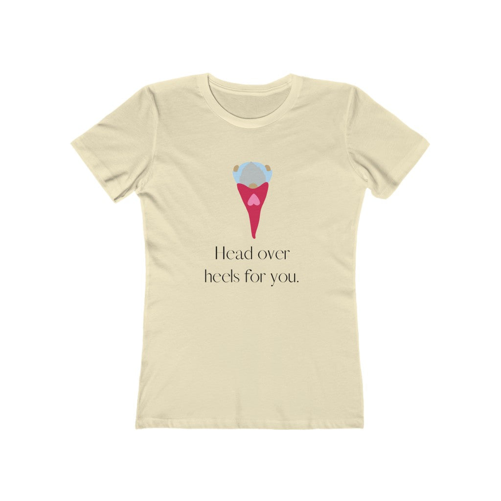 "Head over heels" Women's Slim Fit Cotton Tee