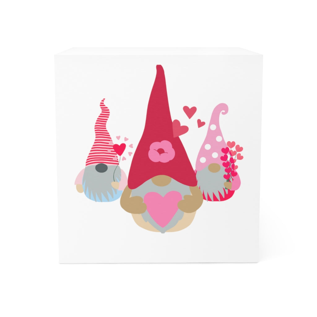 Gnome Love, Love, Love Note Cube