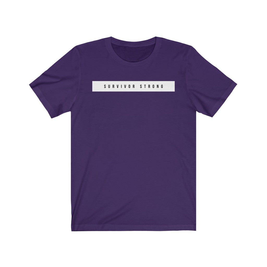 "SURVIVOR STRONG" Unisex Jersey Short Sleeve Tee