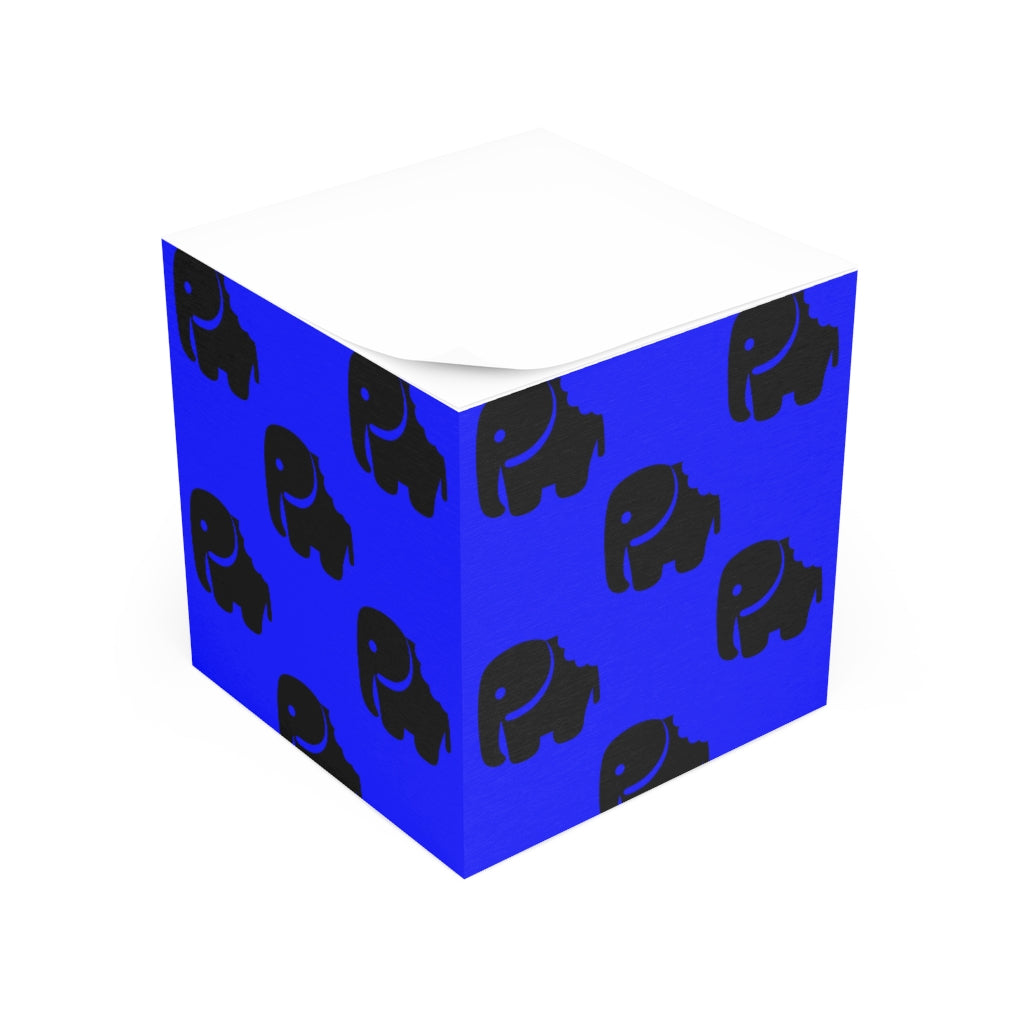 "One Bite at a Time" Note Cube (Blue)