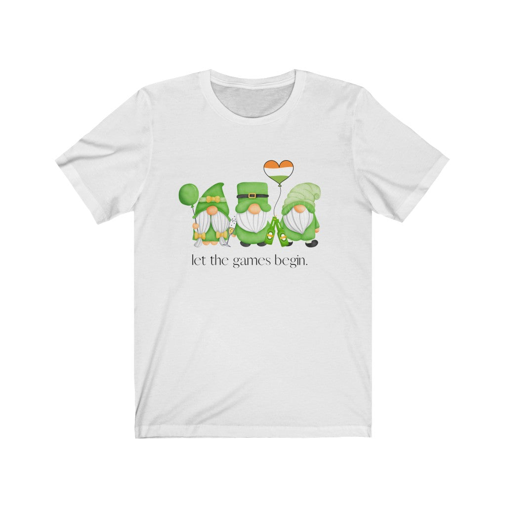 "Let the Games Begin" Unisex Jersey Short Sleeve Tee
