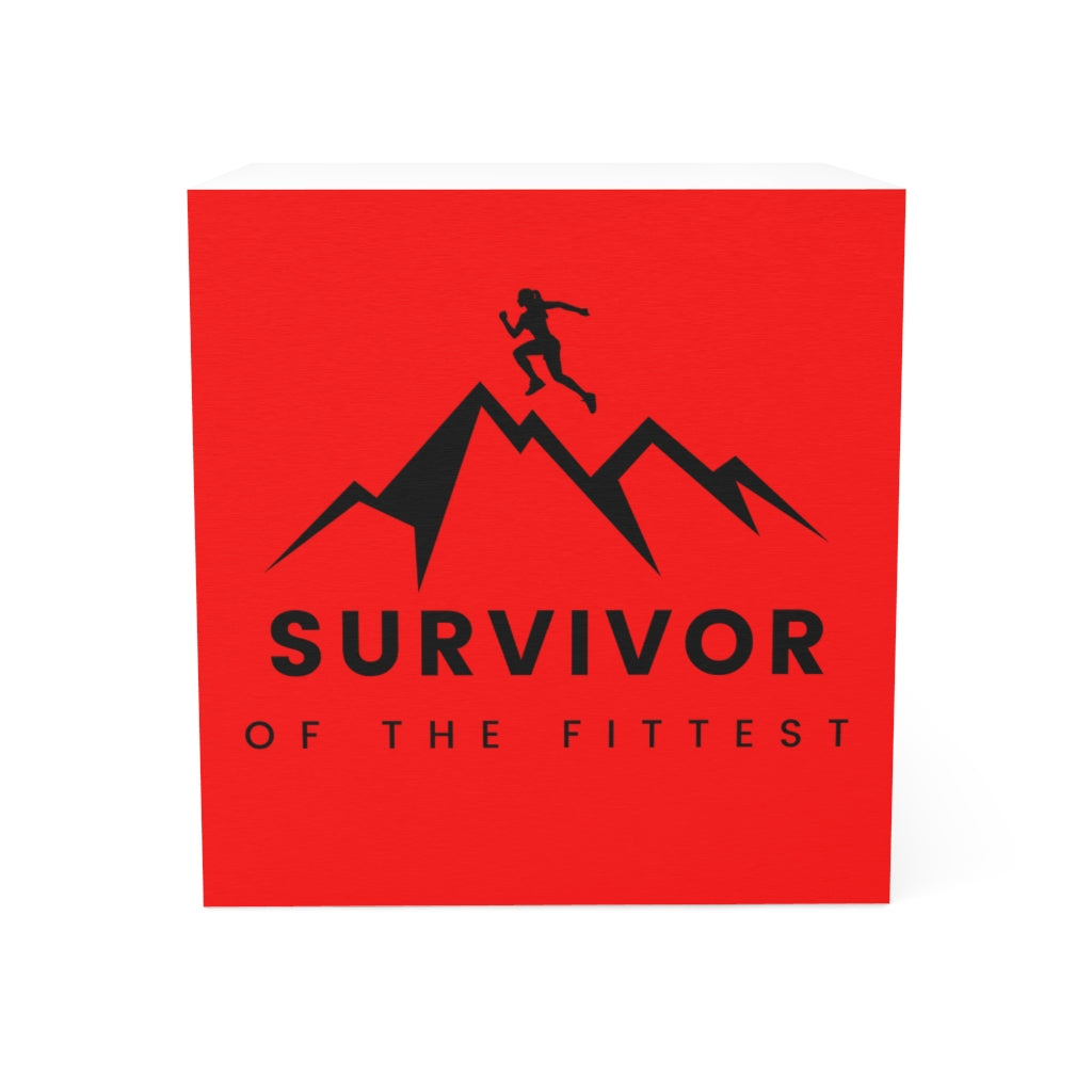 Survivor of the Fittest (Red) Note Cube