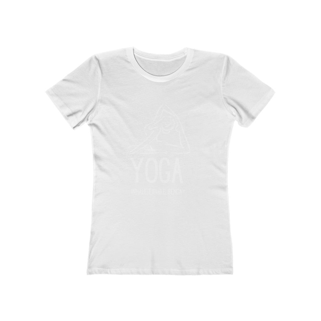 "Inhale. Exhale. Bengay." Yoga Women's Slim Fit Cotton Tee