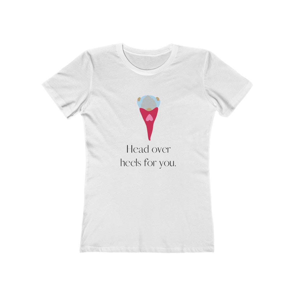 "Head over heels" Women's Slim Fit Cotton Tee