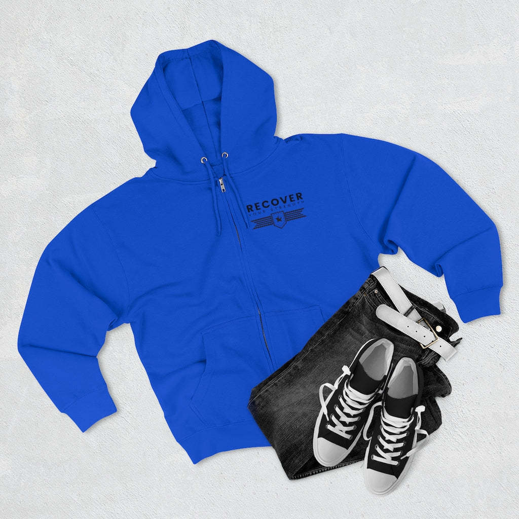 Survivor of the Fittest Unisex Premium Full Zip Hoodie