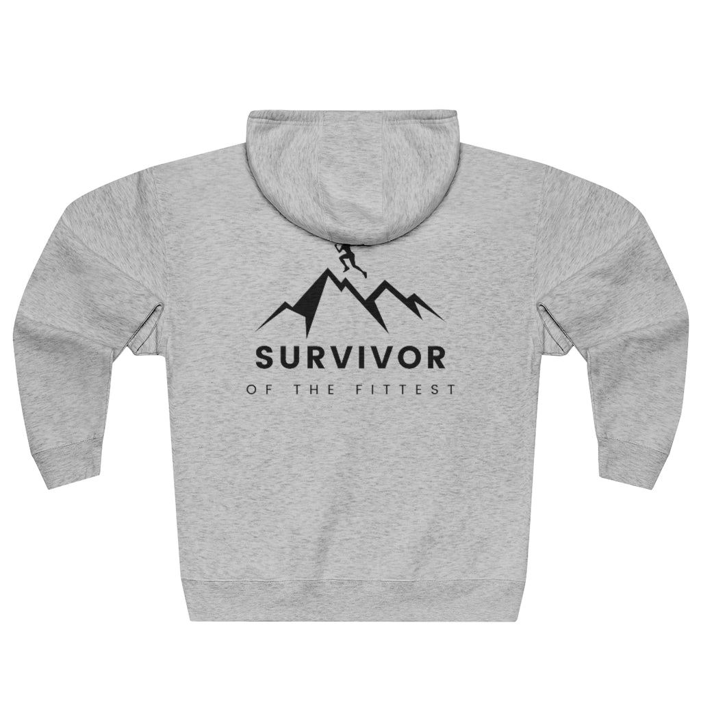 Survivor of the Fittest Unisex Premium Full Zip Hoodie