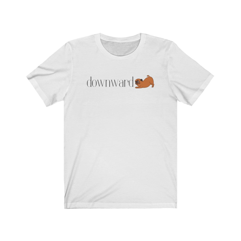 "Downward (dog)" Unisex Jersey Short Sleeve Tee