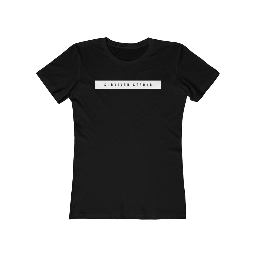 "SURVIVOR STRONG" Women's Slim Fit Cotton Tee