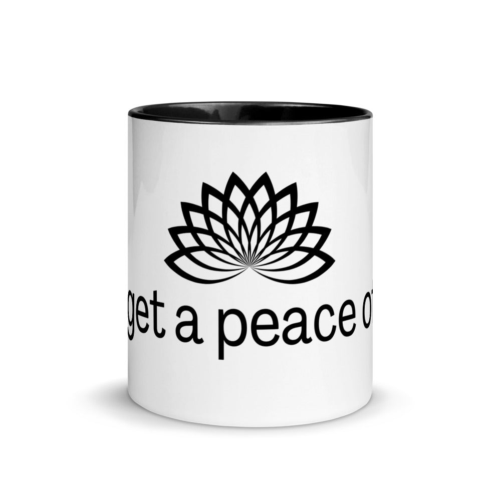 "Get a Peace of It" Mug with Color Inside