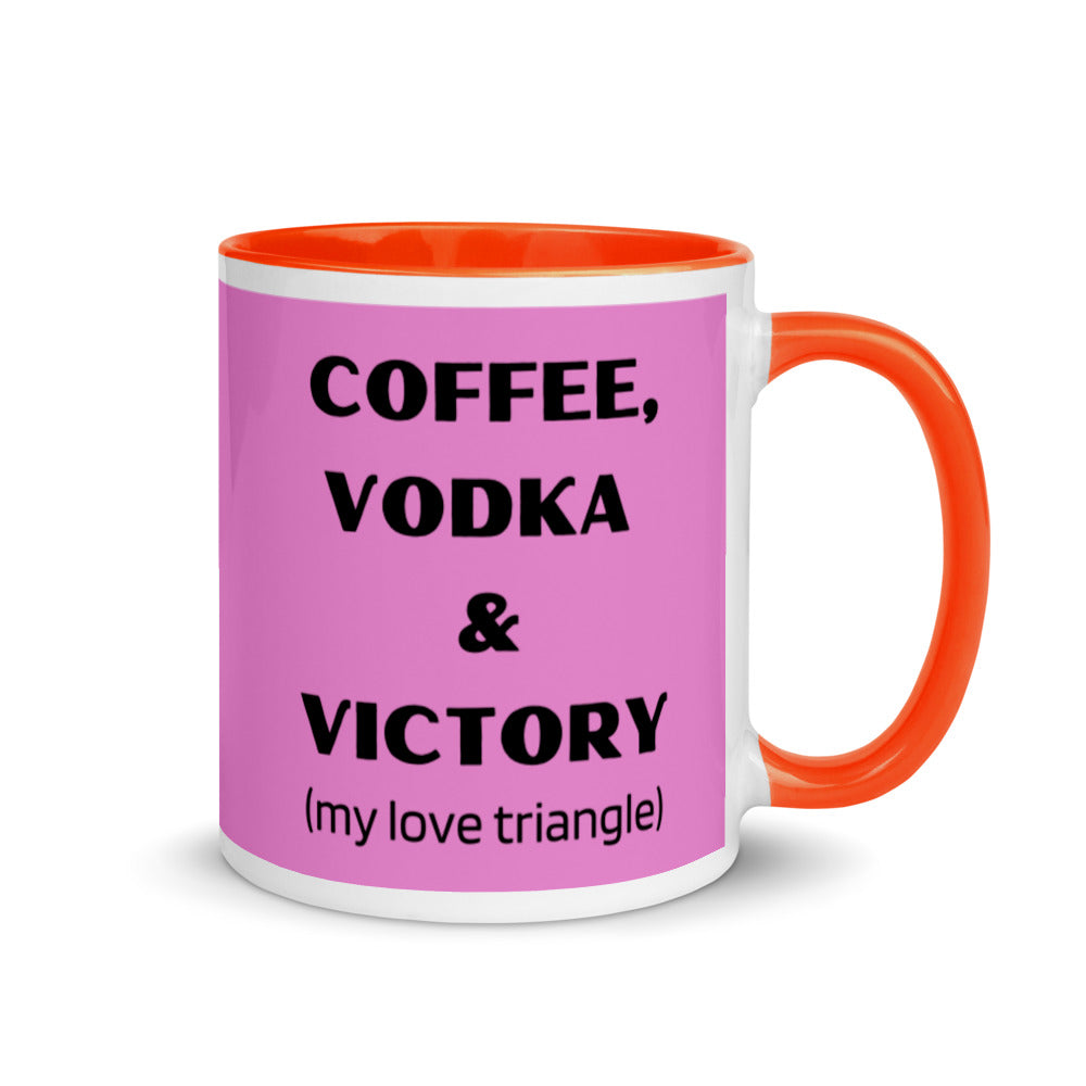 Coffee, Vodka Victory Mug with Color Inside