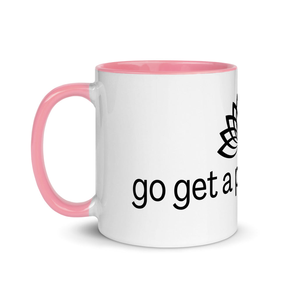 "Get a Peace of It" Mug with Color Inside