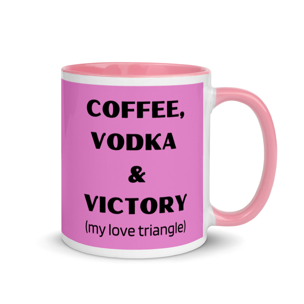 Coffee, Vodka Victory Mug with Color Inside
