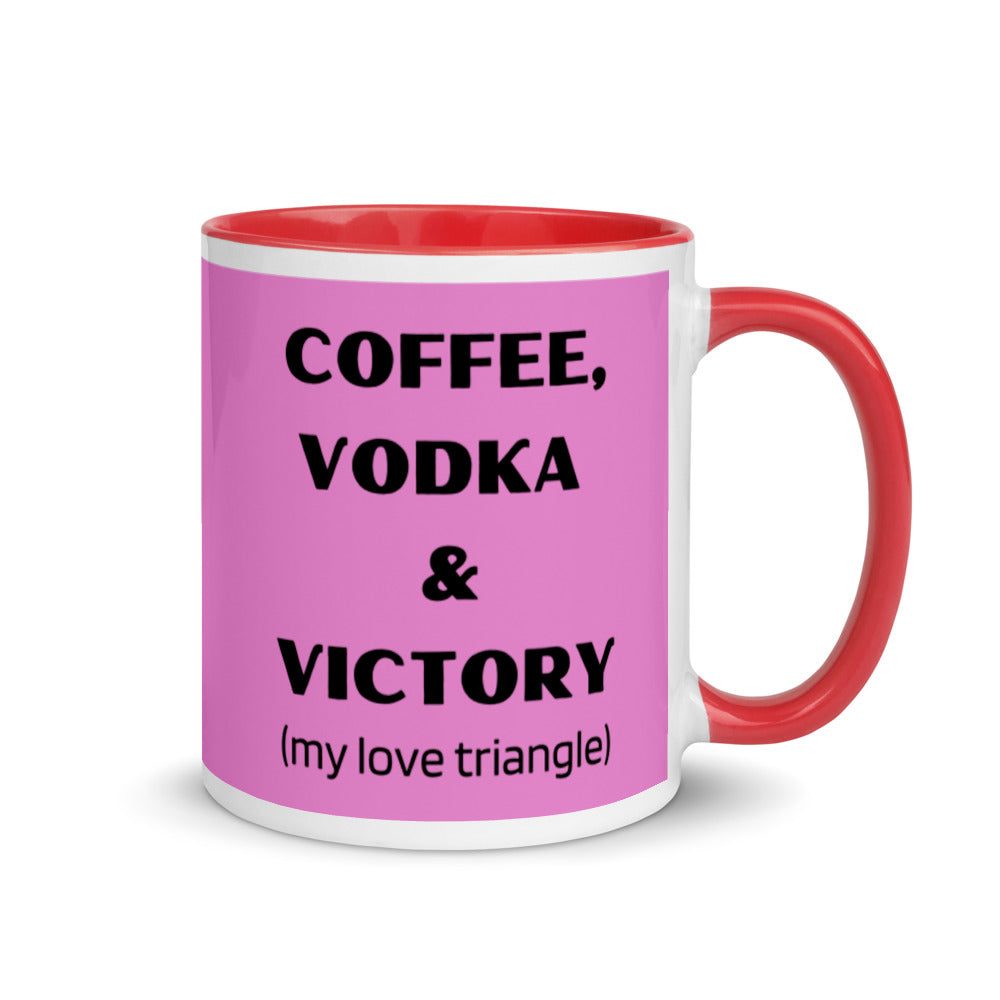 Coffee, Vodka Victory Mug with Color Inside