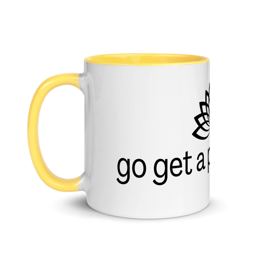 "Get a Peace of It" Mug with Color Inside