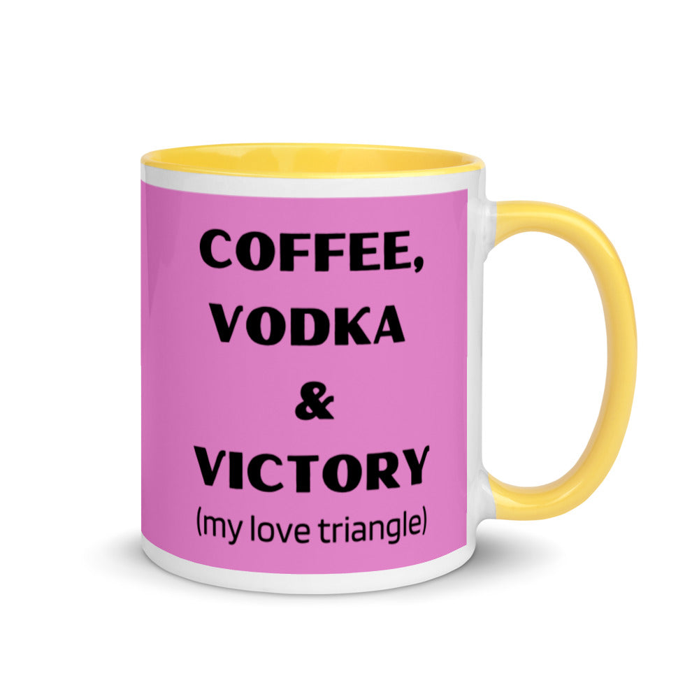 Coffee, Vodka Victory Mug with Color Inside
