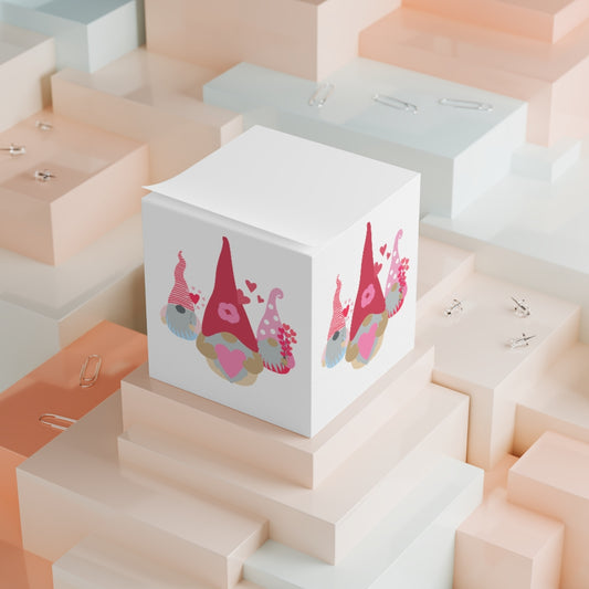 Gnome Love, Love, Love Note Cube